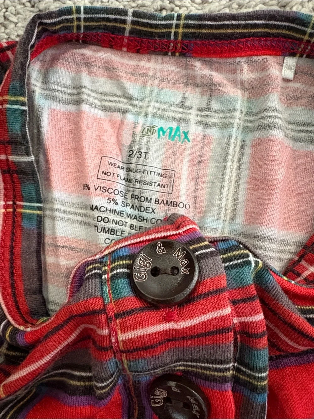 Gigi & Max toddler holiday pajama sets 2/3T
